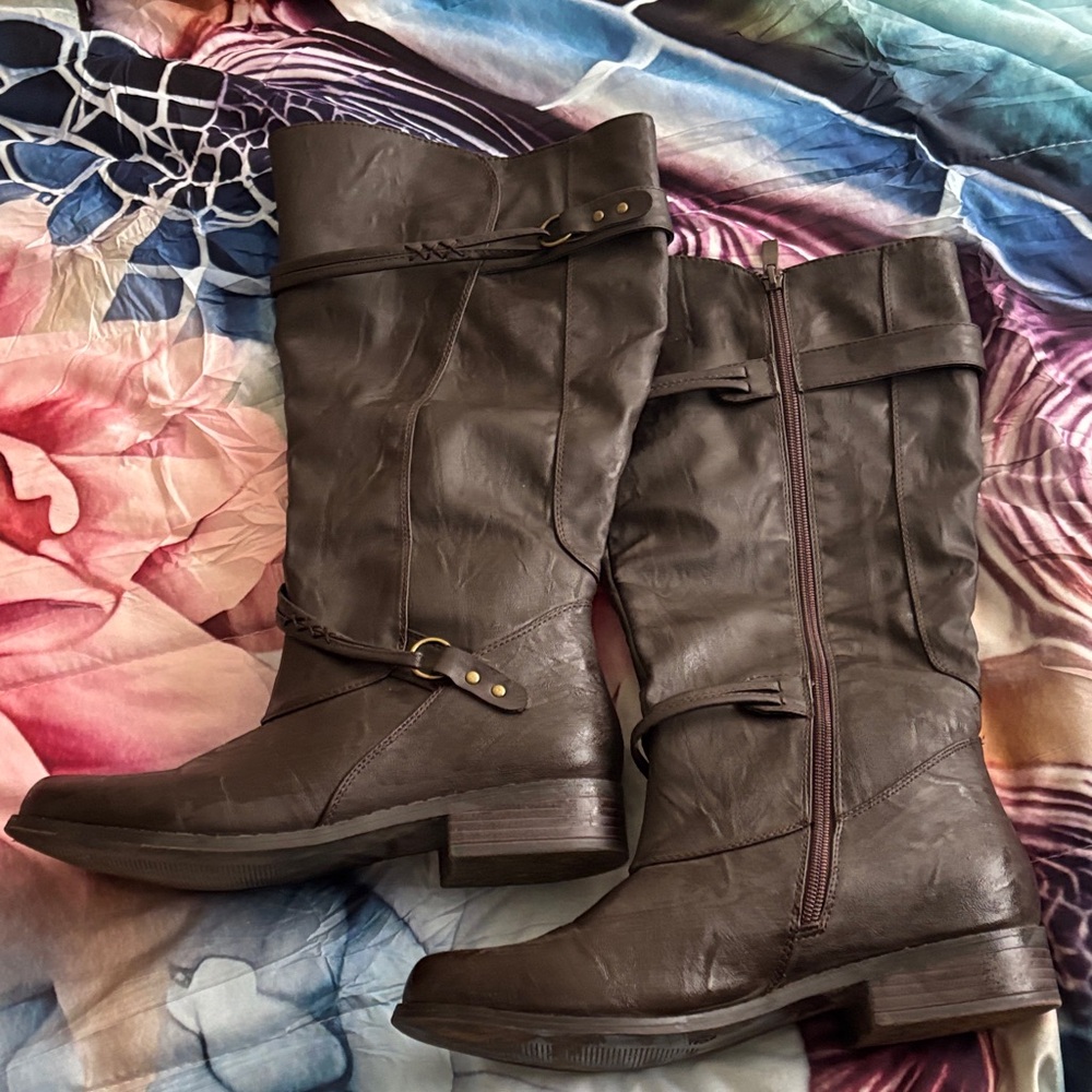 Women's Brown Leather Boots